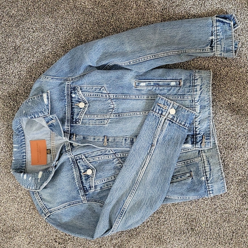 Distressed Lucky Brand Jean Jacket